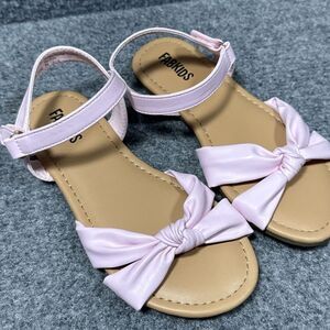Fabkids Toddler Girl's Knot Strap Sandal in Pink, Size 1